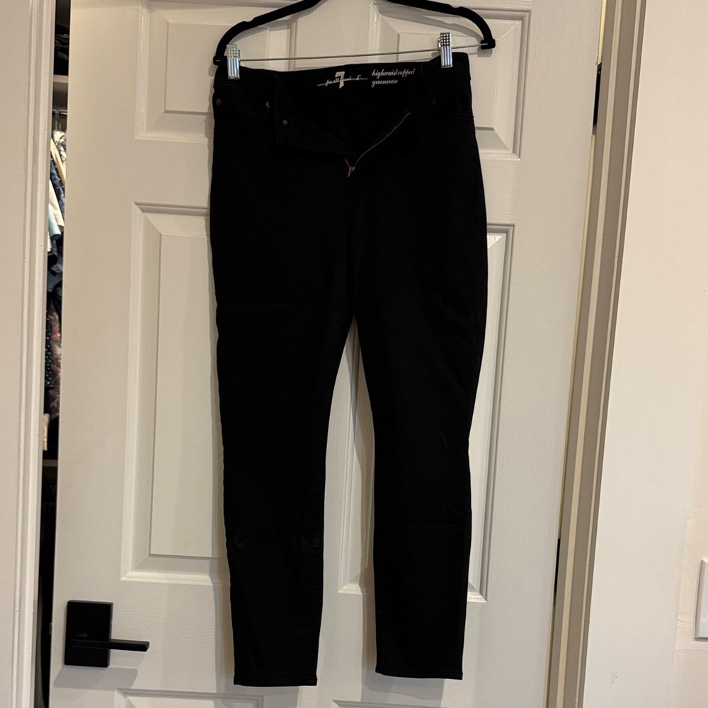 7 for all mankind high waisted cropped gwenevere